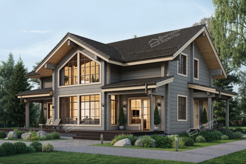 Дом из клееного бруса VZ-348